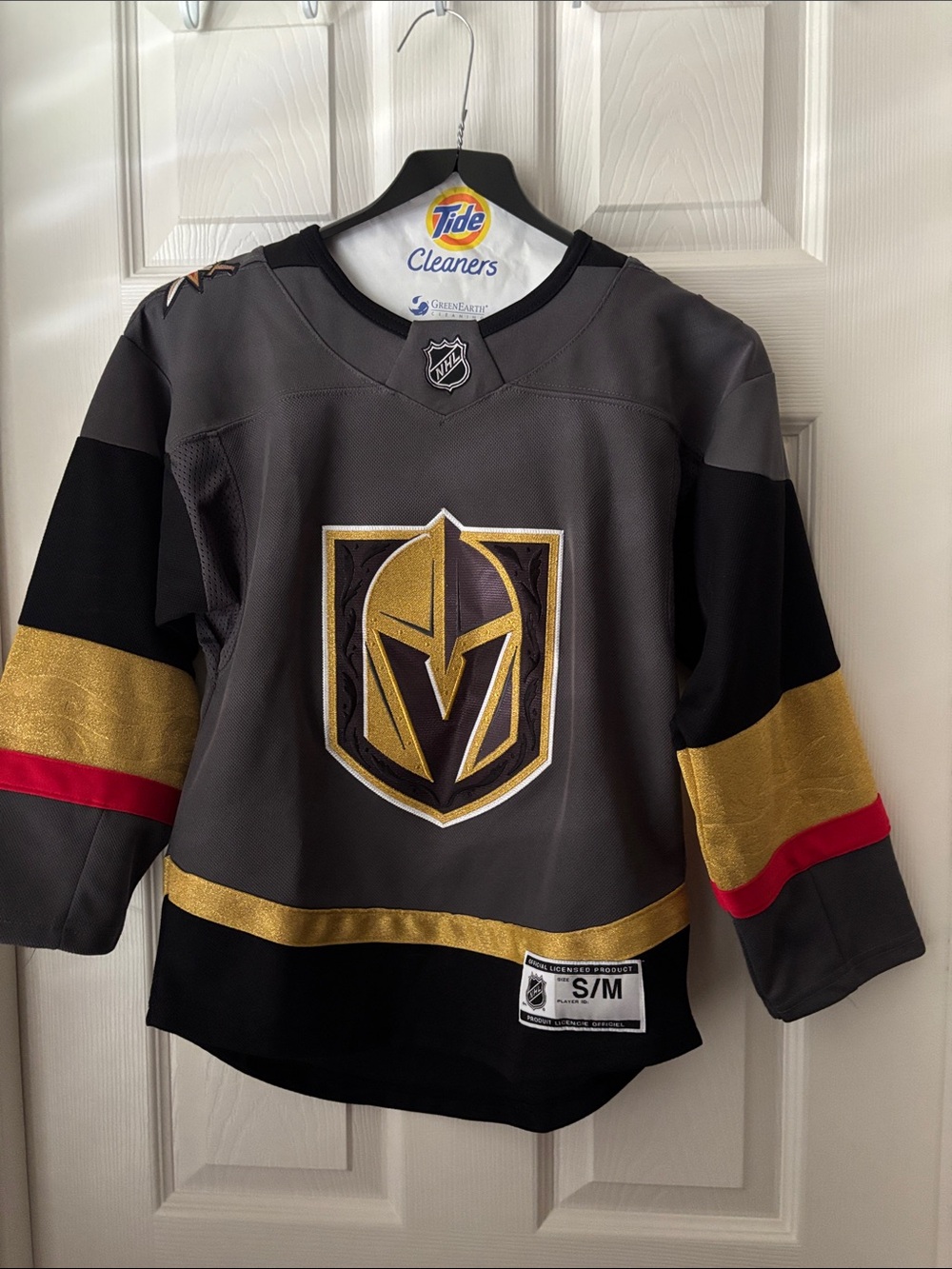 NHL Vegas Golden Knights Youth Gray Hockey Jersey - S/M
